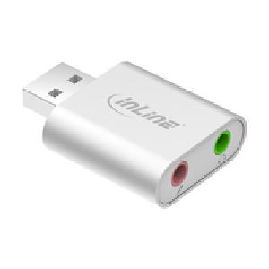 InLine USB Audio Soundadapter - Mini Aluminium Gehäuse